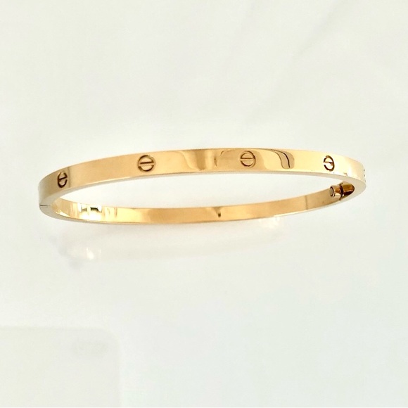 Gold Screw Motif Bracelet Small Model - Picture 10 of 10